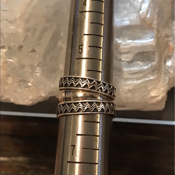 Vintage 90’s Sterling Silver Chunky Ring Size 5 3/4 - Picture 10 of 14